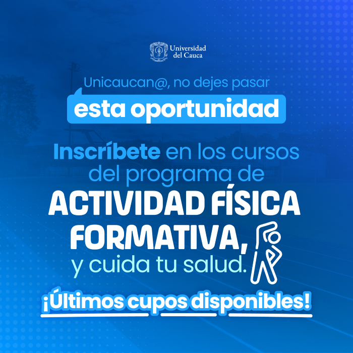Programa de Actividad Física Formativa - Últimos Cupos 2026 - I