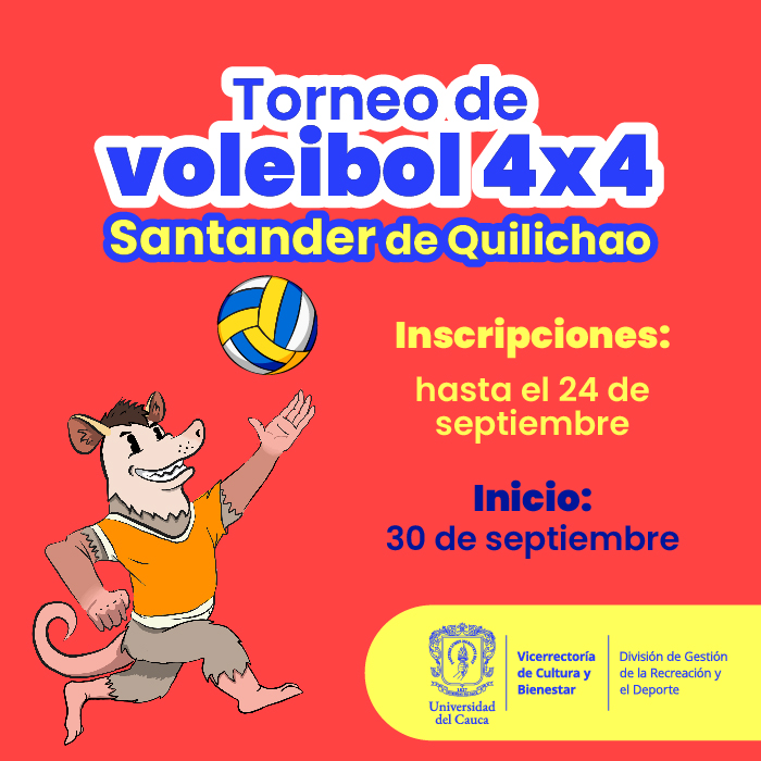 Torneo de Voleibol 4x4 Sede Santander de Quilichao 