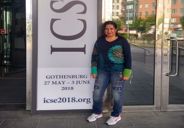 Se trata de la ingeniera Marta Cecilia Camacho, quien participa en Suecia como ponente en Workshop de Cooperación y Aspectos Humanos de la Ingeniería de Software dentro de la 40ª Conferencia Internacional de Ingeniería de Software