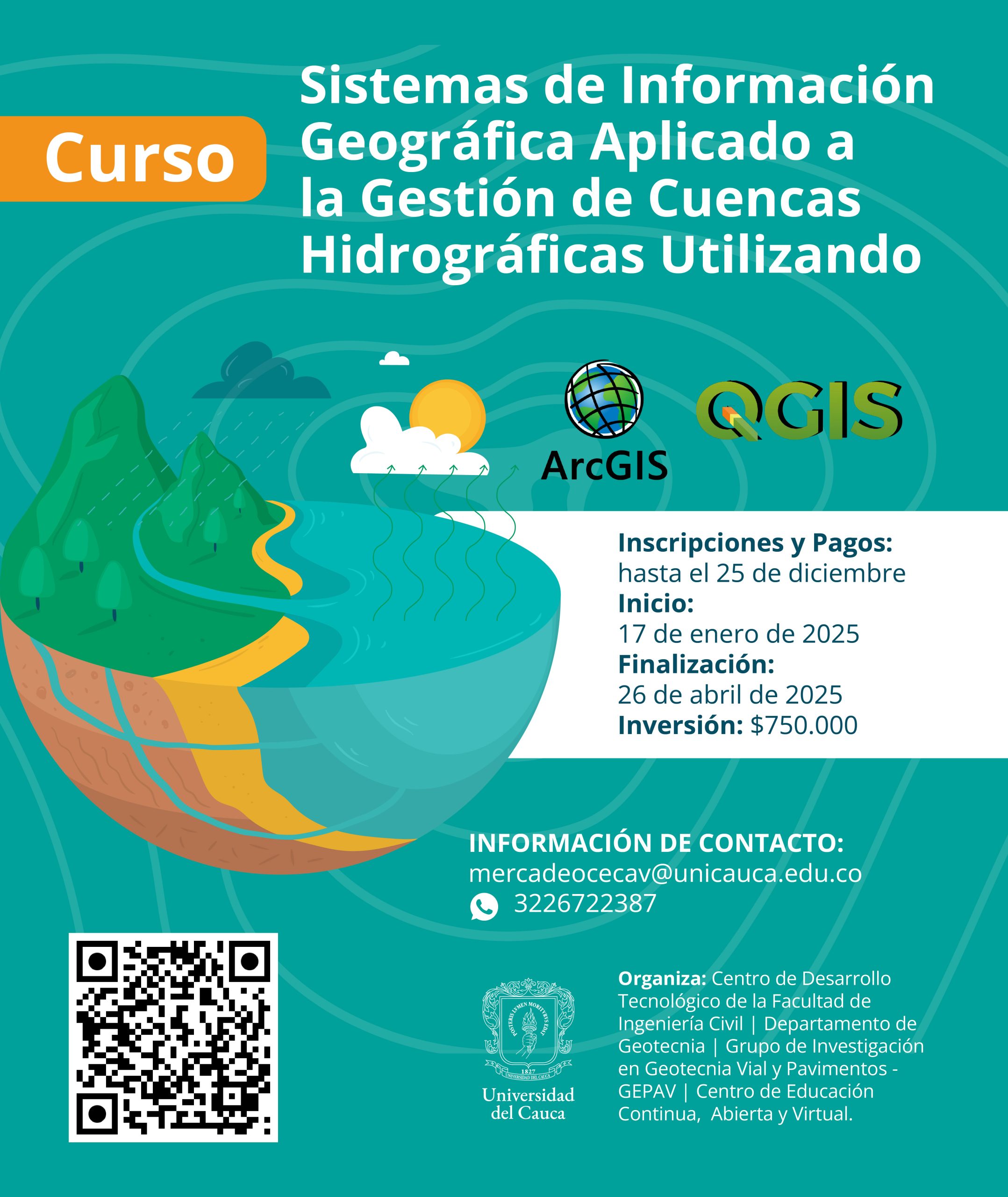 Curso Sistemas de Información Geográfica Aplicado a la Gestión de Cuencas Hidrográficas Utilizando ARCGIS - QGIS